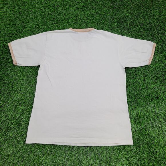 Vintage 90s Browns Ringer Shirt Womens Large 20x26 White USA - Picture 2 of 14